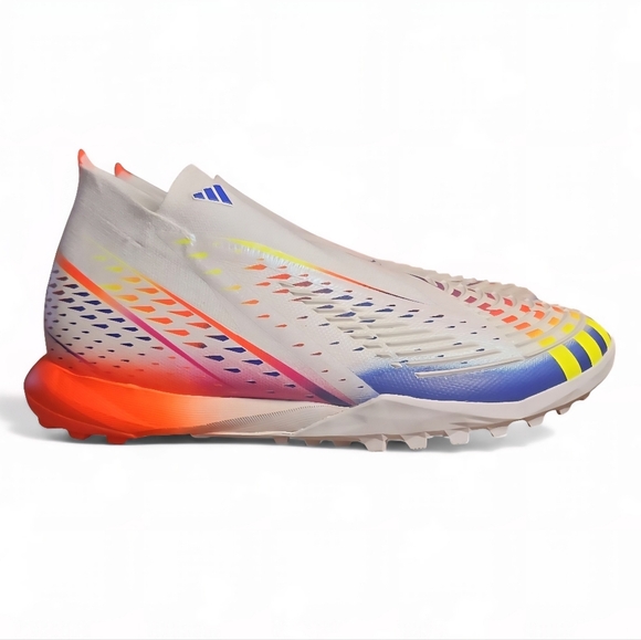 Adidas Predator Edge.1 GZ6101 White Mens Football Soccer Shoes Cleats Men's 6.5 - Picture 1 of 9